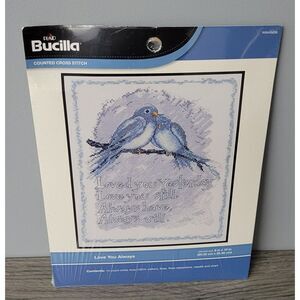 2014 Plaid Bucilla Counted Cross Stitch Love You Always‎ WM45656 Unopened